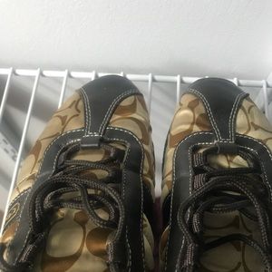 Brown coach sneakers